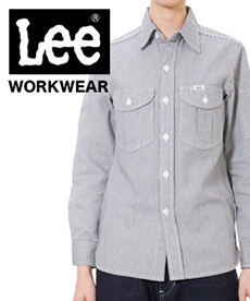 【在庫限り】[通年]Leeレディースワーク長袖シャツ[女性用](34-LWS43001)