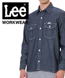 [通年]Leeメンズワーク長袖シャツ[男性用](34-LWS46001)