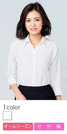 [通年]リーズナブルで多機能!便利なスカーフループ付きブラウス[七分袖](34-RB4700)