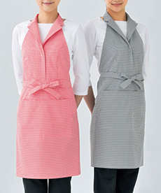 テーラードカラードレスエプロン[女性用](35-CS2344)