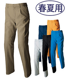 [春夏用]アジトクールドライ ワークパンツ[ワンタック/吸汗速乾][男女兼用](61-30450)