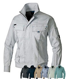 [春夏用]アジト クールストレッチ 長袖サマーブルゾン(61-30530)