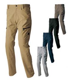[春夏用]アジト ペンタスストレッチ カーゴパンツ[ノータック](61-30651)