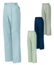 [秋冬用]帯電防止ツイル レディースワンタックパンツ[女性用](61-3224)