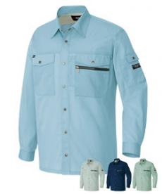 [通年]帯電防止ライトツイル長袖シャツ[男女兼用](61-3235)