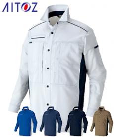 [春夏用]エコT/Cストレッチ長袖シャツ[男女兼用](61-3535)