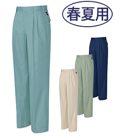 [春夏用]エコ T/C ニューベーシック ワークパンツ[ツータック](61-5372)