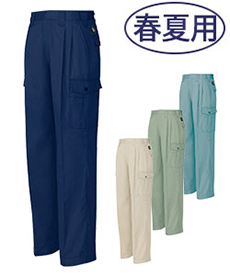 [春夏用]エコ T/C ニューベーシック カーゴパンツ[ツータック](61-5374)