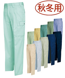 [秋冬用]カーゴパンツ[ツータック](61-6324)