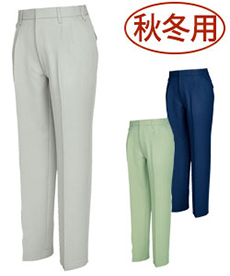 [秋冬用]帯電防止メンズツータックワークパンツ(61-857)