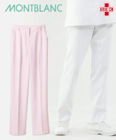 脇ゴムレディースパンツ/股下フリー[女性用](71-73-1181)