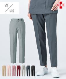 uka[ウカ] scrub study パンツ (半ゴム)[女性用](71-UM700)