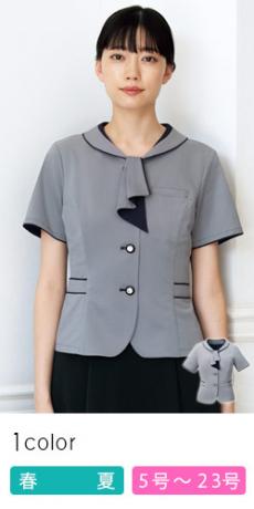 [春夏用]オーバーブラウス[ニット/ノーアイロン](76-FB71340)