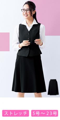 [通年]<プチプライス>ソフトプリーツスカート[脇ゴム/ストレッチ](76-FS45991)