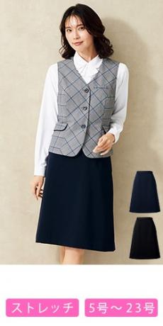 [通年]<プチプライス>Aラインスカート[脇ゴム/ストレッチ](76-FS46001)