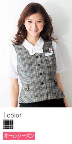 [通年]グレーチェックのベスト(76-FV36084)