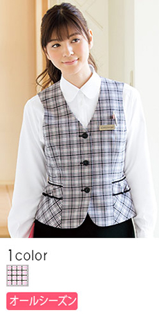 [通年]チェック柄のベスト(76-FV36156)
