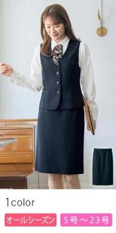 [通年]タイトスカート[ウィンドウペン/ストレッチ/制菌](89-12051)