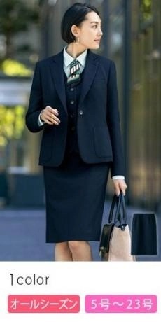 [通年]タイトスカート[ストライプ/ストレッチ/抗菌/抗ウイルス](89-12111)