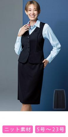 [通年]タイトスカート[ニット/ストライプ](89-12281)