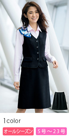 [秋冬用]部屋干ししてもニオわない!お手入れ簡単ドット柄Aラインスカート(89-16050)