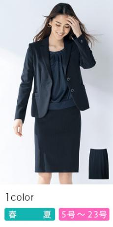 [春夏用]タイトスカート[ストライプ/ストレッチ/高通気](89-16081)