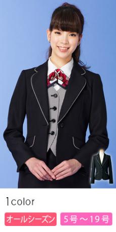 [通年]夜洗って朝乾く!ブレード使いがお洒落なブラックジャケット(89-24290)