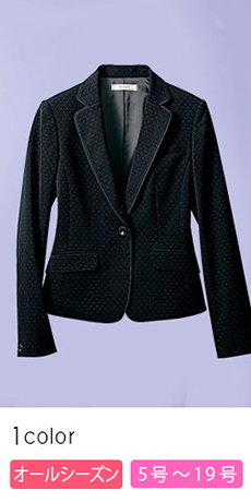 【在庫限り】[通年]部屋干ししてもニオわない!お手入れ簡単ドット柄ジャケット(89-24530)