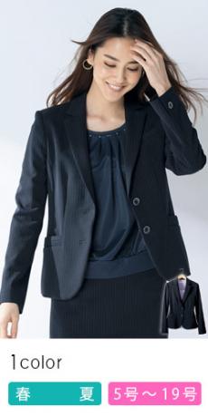 [春夏用]ジャケット[ストライプ/ストレッチ/高通気](89-24541)