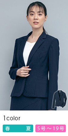 [春夏用]ジャケット[ストライプ/ストレッチ/高通気](89-25001)