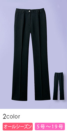 [通年]部屋干ししてもニオわない!お手入れ簡単美脚パンツ(89-50300)