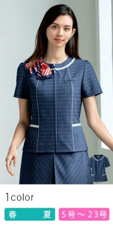 オーバーブラウス[ボーダー/ニット](89-50811)