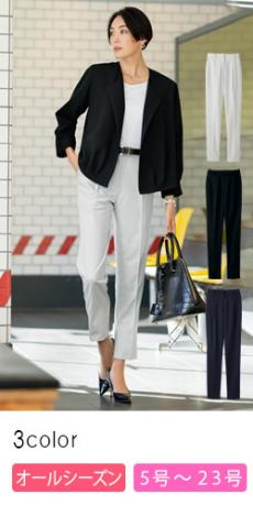 [通年]テーパードパンツ[ストレッチ/ニット/制菌/消臭/抗菌](89-51410)