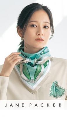 [通年]JANE PACKER スカーフ[大判正方形](89-79006)