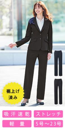 [通年]ストレートパンツ[ストレッチ/吸汗速乾/ストライプ](A9-EAL869)