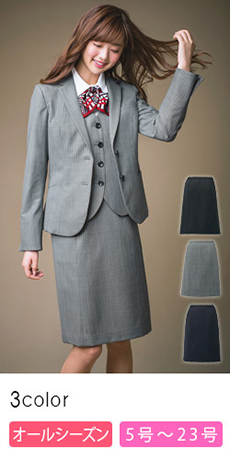 [通年]Aラインスカート[ストレッチ/ストライプ](A9-EAS713)