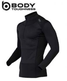 [秋冬用]BODY TOUGHNESS 防風ハーフジップハイネックシャツ ウインドスマッシュ3[男性用](B0-JW197)