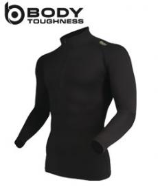 [秋冬用]BODY TOUGHNESS パワーストレッチ サーモエボ ハーフジップハイネックシャツ[男性用](B0-JW247)