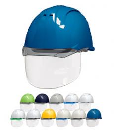 [帽体 ABS製/ひさし PC製]ヘルメット ライナーあり シールド付 大型ベンチレーション付(B3-AA11EVOCSW)