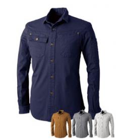 [春夏用]DOGMAN ドビースリムストレッチ 長袖シャツ(B6-8041)