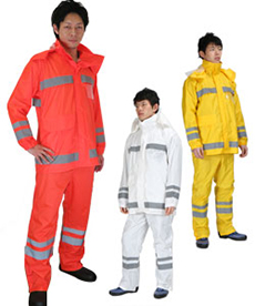 [通年]視認性レインスーツ[男女兼用](KM-3810)